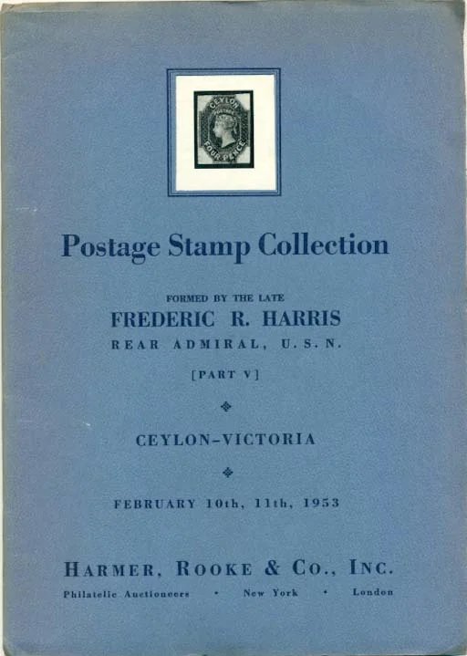 Admiral Harris Collection, Part V catalogue