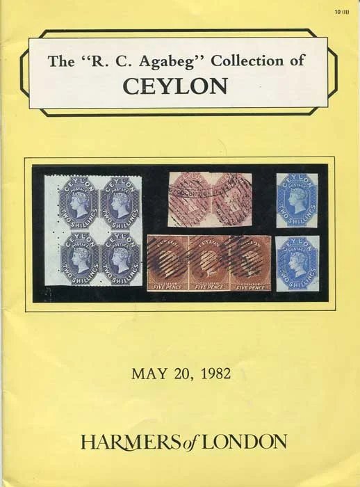 R. C. Agabeg Collection catalogue