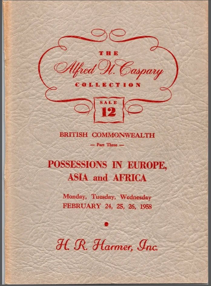 Alfred H. Caspary Collection, Sale 12 catalogue