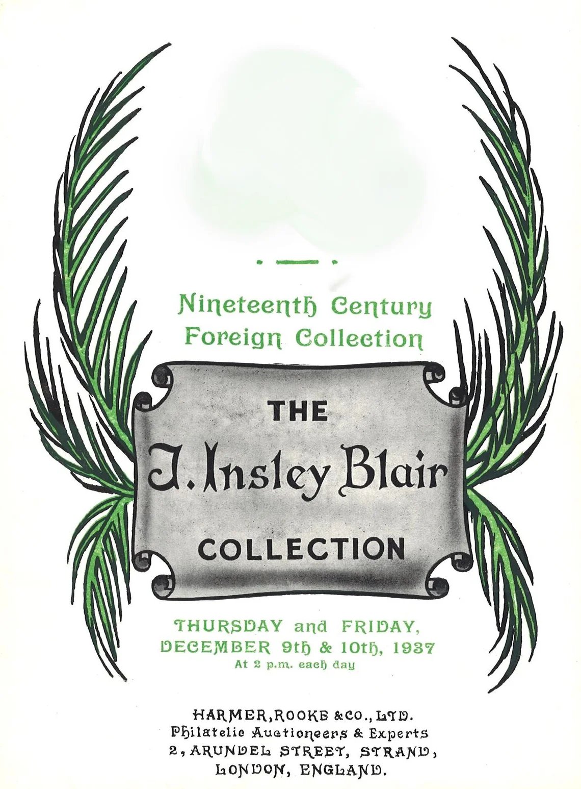 Insley Blair Collection catalogue